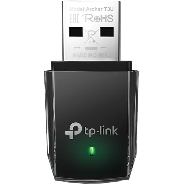 TP-Link Archer T3U AC1300 Mini Wi-Fi MU-MIMO USB Adapter,Mini Size, 867Mbps at 5GHz + 400Mbps at 2.4GHz, USB 3.0