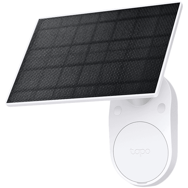 TP-LINK Tapo Solar Panel, Max.Charg: 5.2V 2.5W, Type-C charging Port, Non-Stop Power, Flexible Solar Installation, Works with Tapo Battery Camera, 4m Charging Cable(Total), Weatherproof (IP65), (work with Tapo C400, C410, C420, C425)