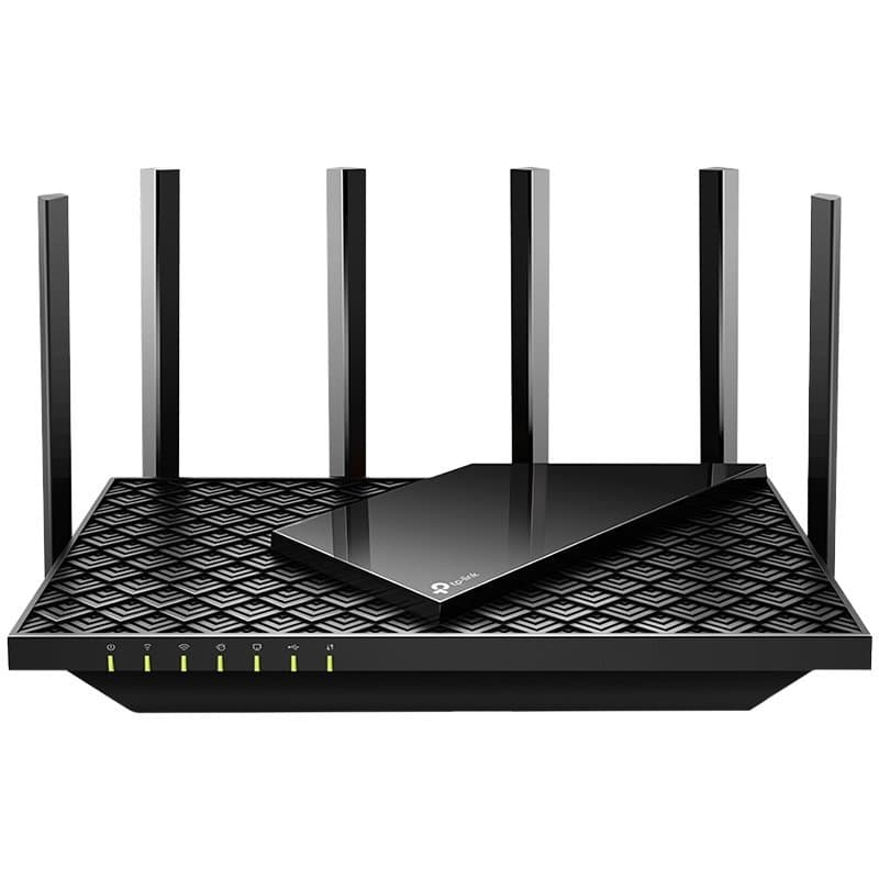 TP-Link Archer AX73 AX5400 Dual-Band Gigabit Wi-Fi 6 Router, 574 Mbps 2.4 GHz + 4804 Mbps 5 GHz, 4x4 MU-MIMO, 6× Antennas, Broadcom 1.5 GHz Triple-Core CPU, 1× G WAN Port + 4× G LAN Ports,USB 3.0 Port, 1024-QAM, OFDMA, HT160, HomeShield, 200+devic