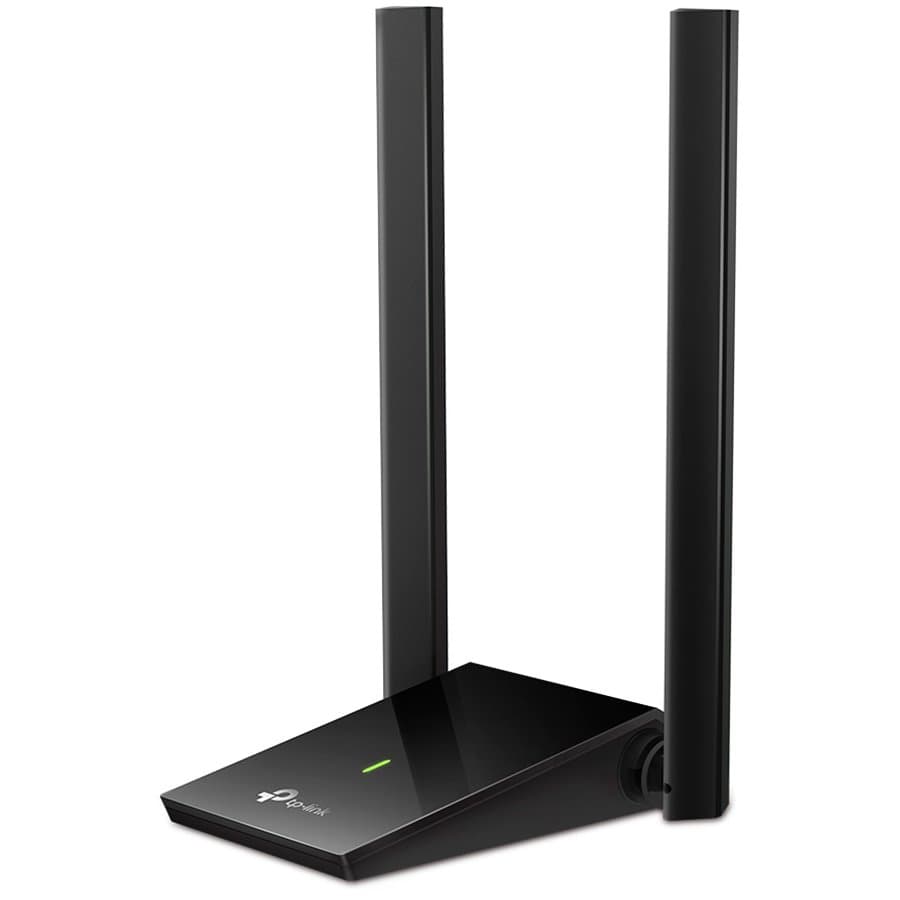 TP-Link Archer T4U PLUS AC1300 High Gain Dual Band Wi-Fi USB Adapter, 867 Mbps at 5 GHz + 400 Mbps at 2.4 GHz, 2× High Gain External Antennas, USB 3.0, Extension Cable, MU-MIMO