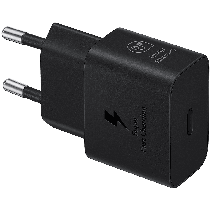 Samsung 25W Fast Charging USB-C Power Adapter Black (cable not included)
