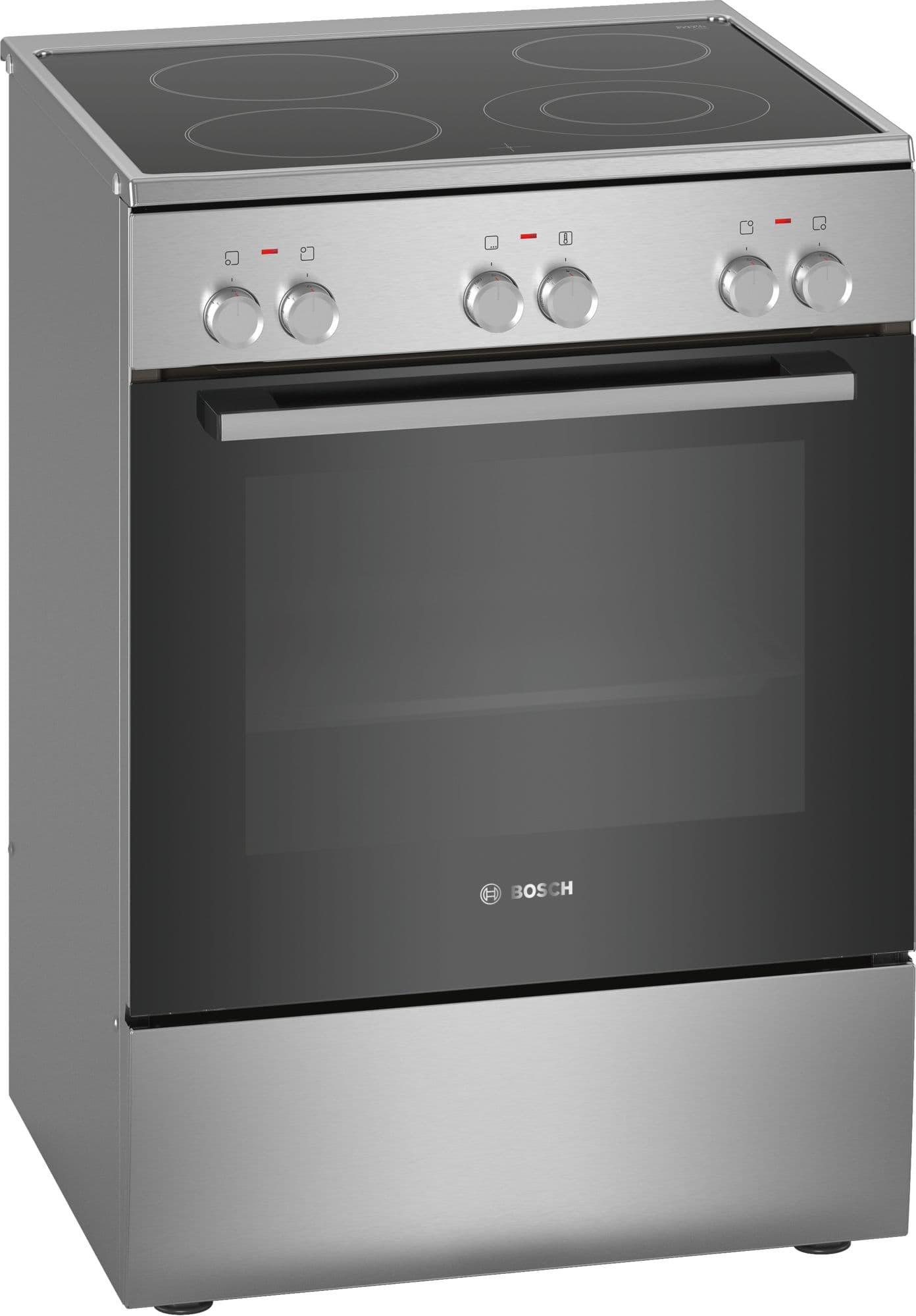 BOSCH električni štednjak Serie 2|, A, 66L,ravna ploča INOX, 7 programa, 3D HotAir,