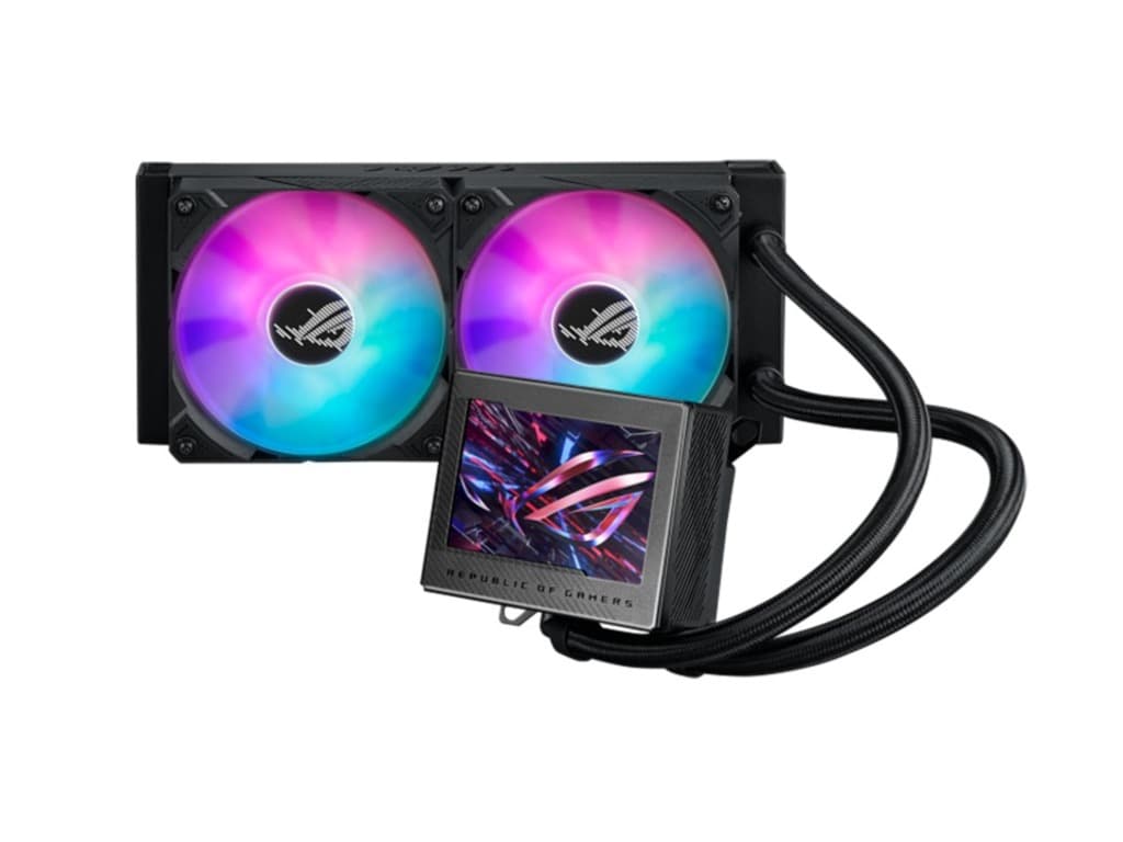 ASUS ROG RYUJIN III 240 ARGB 240mm liquid cooler, 3.5" Full Color LCD
