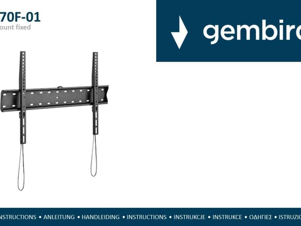 TV Nosac 37-70'' Fixni Gembird WM-70F-01