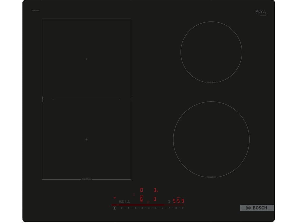 BOSCH indukcijska ploča Serie 6|, DirectSelect,CombiZone,SmartHoodAutomatic