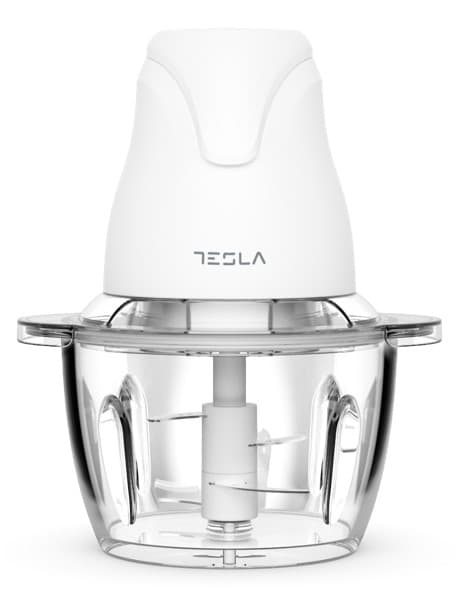 TESLA Sjeckalica FC302WSnaga 400 W; Kapacitet 1 L; 4 inox oštrice na 2 nivoa; staklena pos