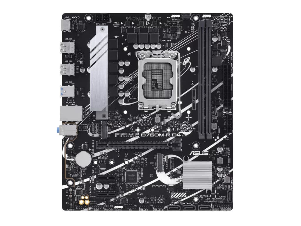 ASUS MB Prime B760M-R D4 LGA 1700, 2x DDR4, 2x M.2, 1x HDMI, 8x USB, mATX