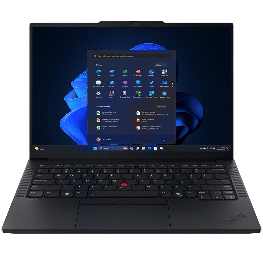 LENOVO ThinkPad E14 Gen 7, 14'' FHD IPS, Intel Core 7 255H, 16GB DDR5, 1TB SSD, 2xUSB-A, USB-C, HDMI, RJ-45, FHD Cam + Mic, WiFI 6E, BT5.3, FP, BH Kb, 64Wh, No OS, Black, 3Y