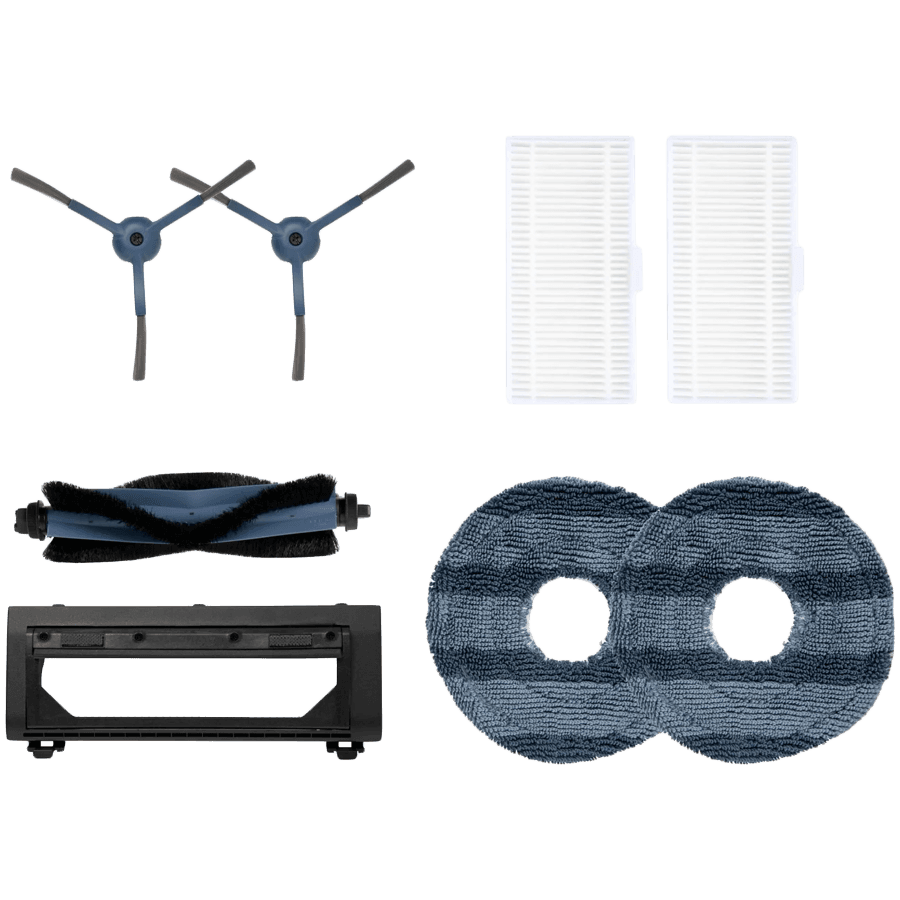 Anker, eufy Omni C20 Accessories Pack(side brush-2/filter-2/roller brush guard with comb-1/mop cloth-2) Black+Gray